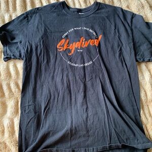 Gildan Black Skydived Graphic Tee